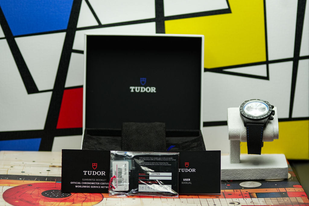2025 Tudor Black Bay Chrono "Carbon 25" L.E. 42MM White Dial Leather Strap (79377KN)