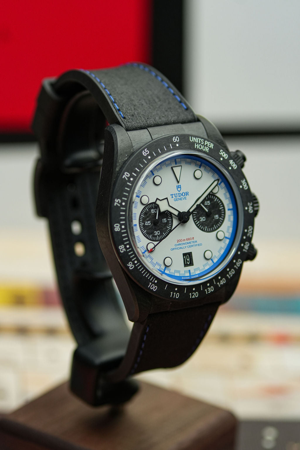 2025 Tudor Black Bay Chrono "Carbon 25" L.E. 42MM White Dial Leather Strap (79377KN)