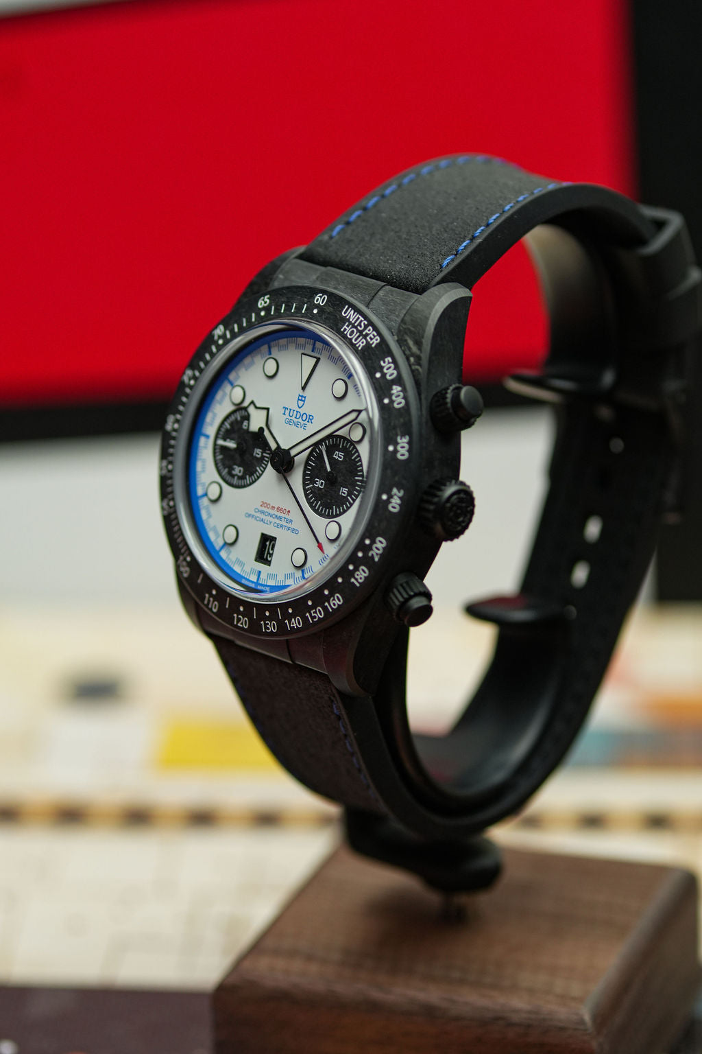 2025 Tudor Black Bay Chrono "Carbon 25" L.E. 42MM White Dial Leather Strap (79377KN)