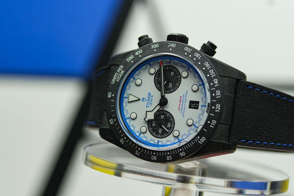 2025 Tudor Black Bay Chrono "Carbon 25" L.E. 42MM White Dial Leather Strap (79377KN)