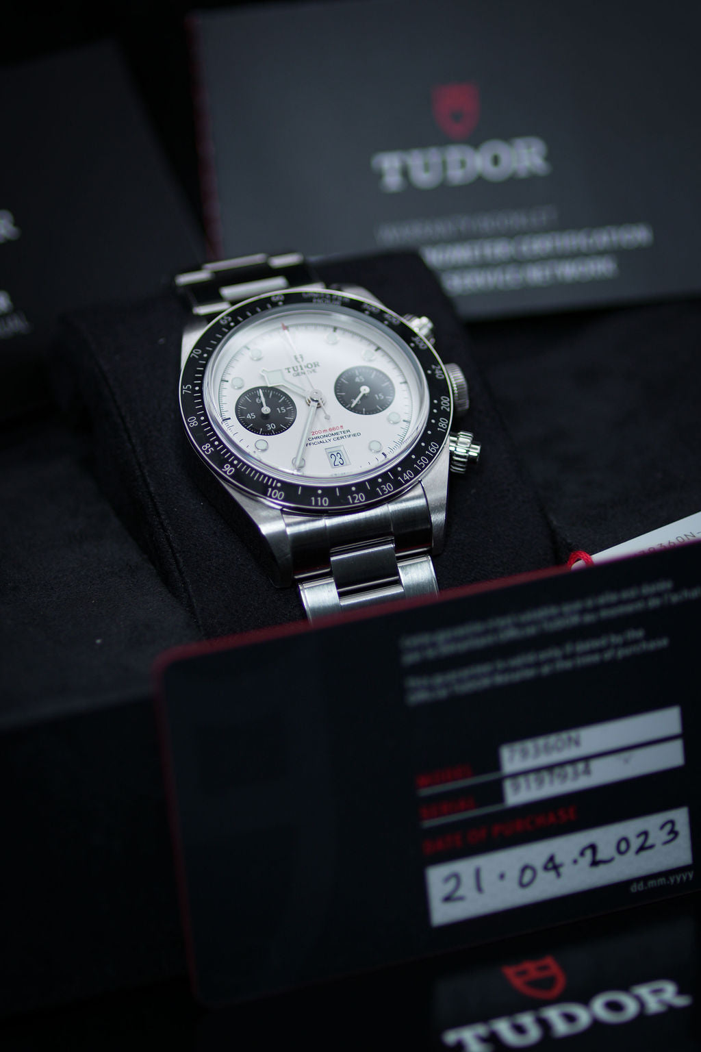2023 Tudor Black Bay Chrono "Panda" 41MM White Dial Steel Bracelet (79360N)